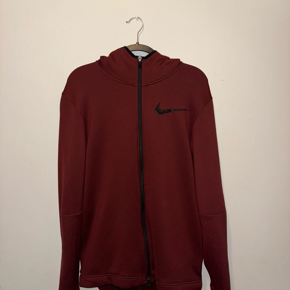Nike Burgundy Full-Zip Hoodie